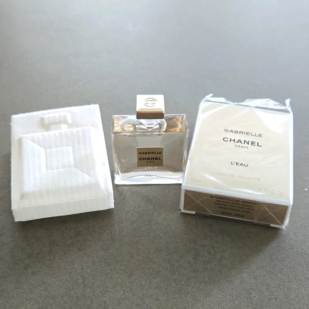 Brand New in box sealed CHANEL GABRIELLE L'EAU collectible bottle deluxe travel